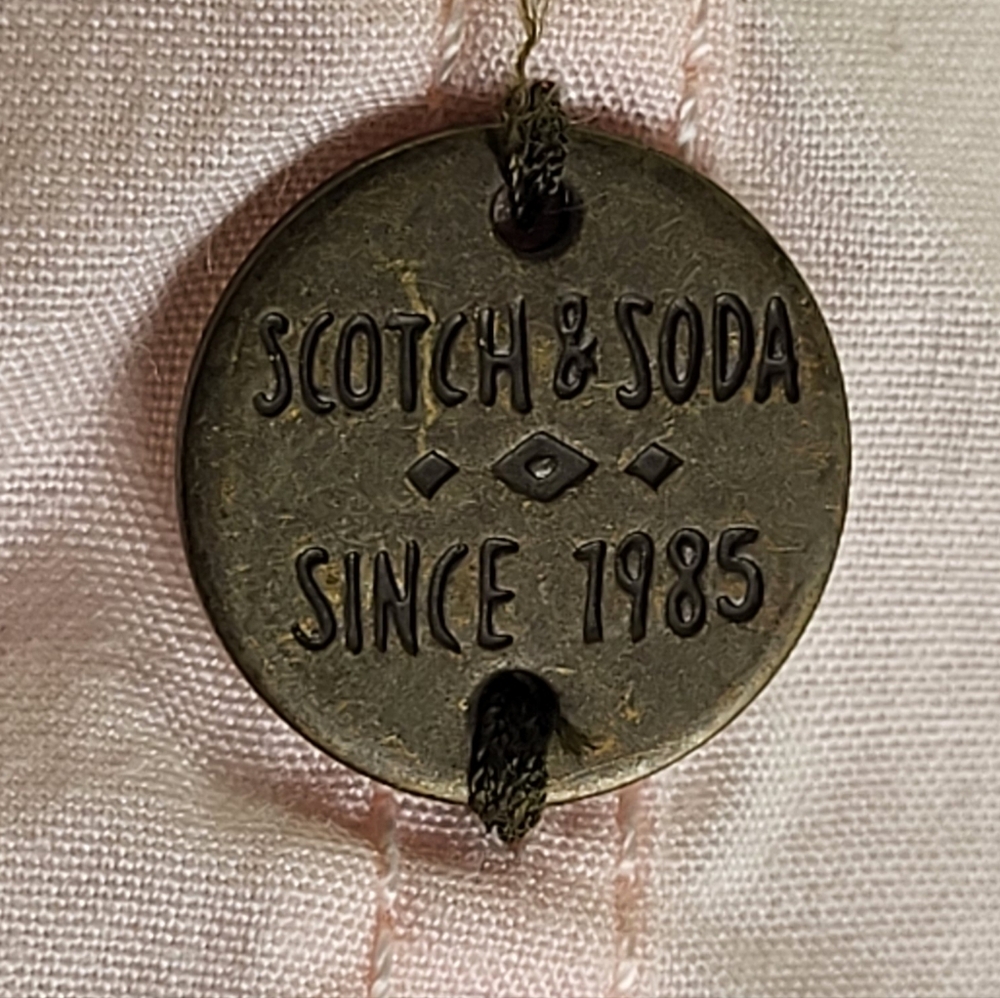 Scotch & Soda Long Sleeve Shirt with Embroidered Sandals size Large - Picture 6 of 9